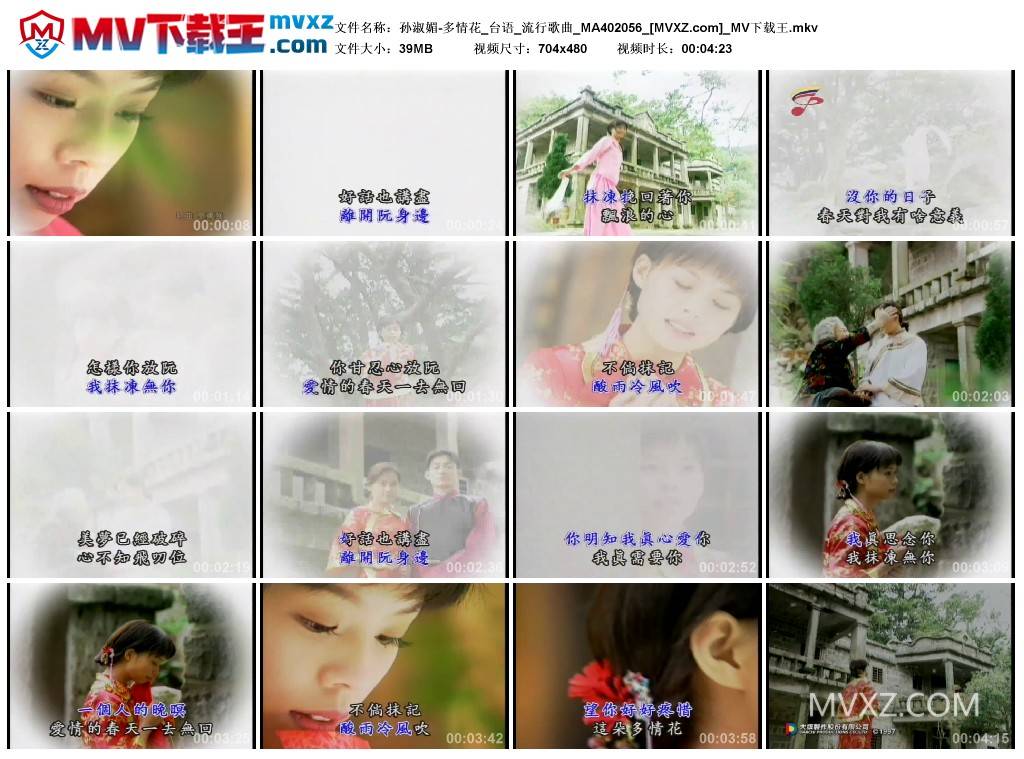 孙淑媚-多情花_台语_流行歌曲_MA402056